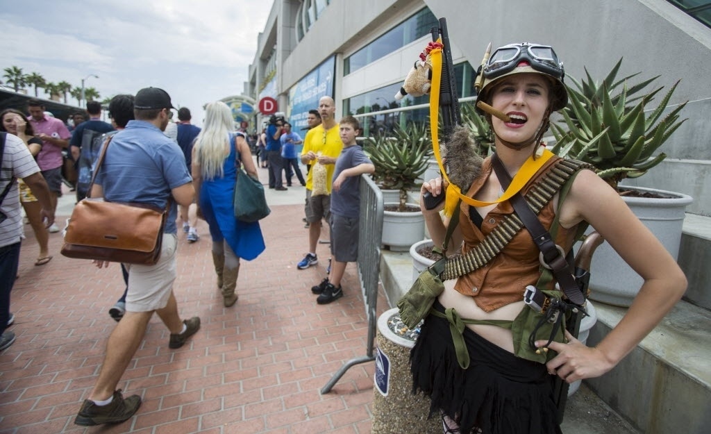 25.jul.2014 - Fã vestida como "Tank Girl" na San Diego Comic-Con 2014 - Mario Anzuoni/Reuters