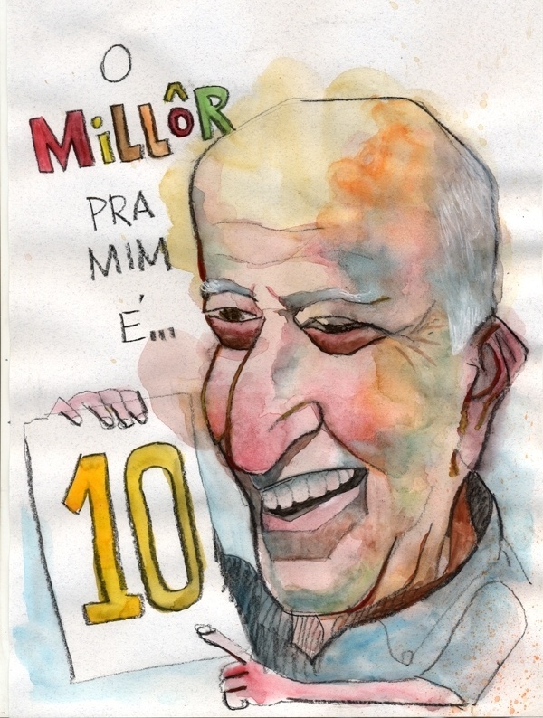 Chargistas homenageiam Millôr Fernandes - Soud