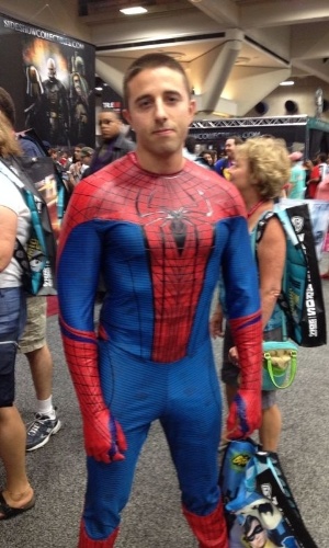 Jack Martinez vestido de Homem Aranha na Comic-Con 2014, em San Diego