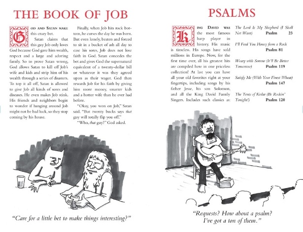 Trecho do livro "God Is Disappointed in You" ilustrada por Shannon Wheeler, da "New Yorker"