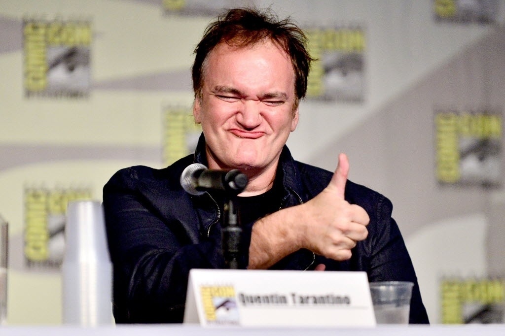 27.jul.2014 - Quentin Tarantino no painel da HQ "Django/Zorro" na San Diego Comic-Con. O diretor também confirmou que vai filmar "Hatefull Eight", longa do qual tinha desistido depois que seu roteiro vazou na internet - Jerod Harris/AFP