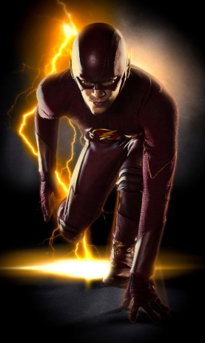 Imagem do personagem Barry Allen (Grant Gustin) na série "The Flash"