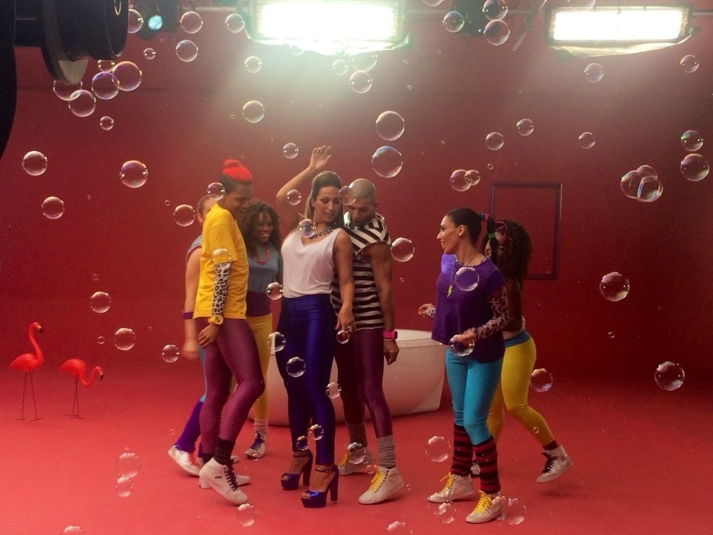 29.jul.2014 - Valesca Popozuda gravou seu novo clipe, "Eu Sou a Diva que Você quer Copiar", que estará no primeiro disco da carreira, que deve ser lançado em outubro - AgNews