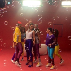 29.jul.2014 - Valesca Popozuda gravou seu novo clipe, "Eu Sou a Diva que Você quer Copiar", que estará no primeiro disco da carreira, que deve ser lançado em outubro - AgNews