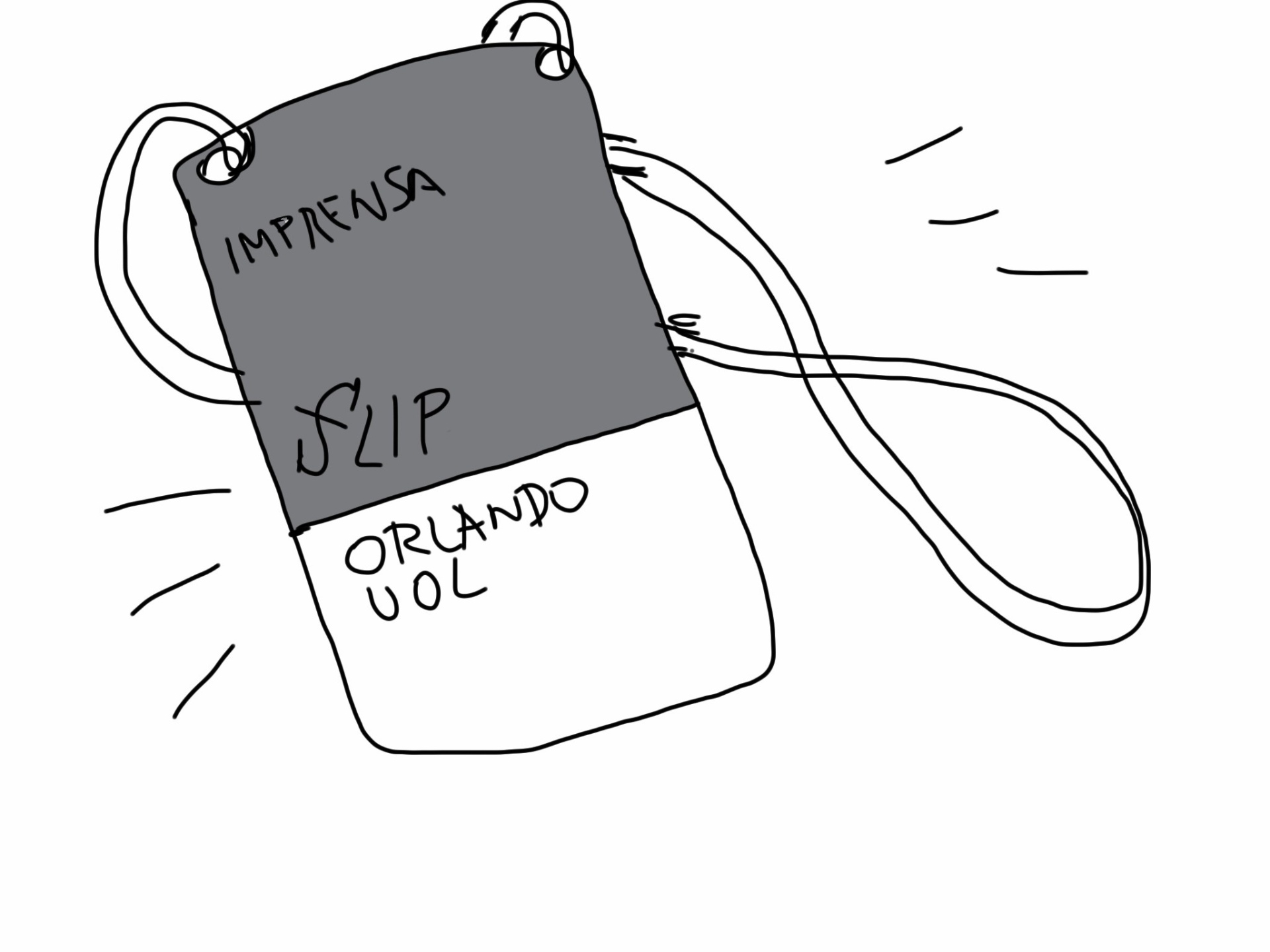 30.jul.2014 - Já em Paraty, Orlando garantiu seu crachá para a cobertura da Flip, que teve início na noite de quarta com debate de Jaguar, Reinaldo e Hubert - Orlando