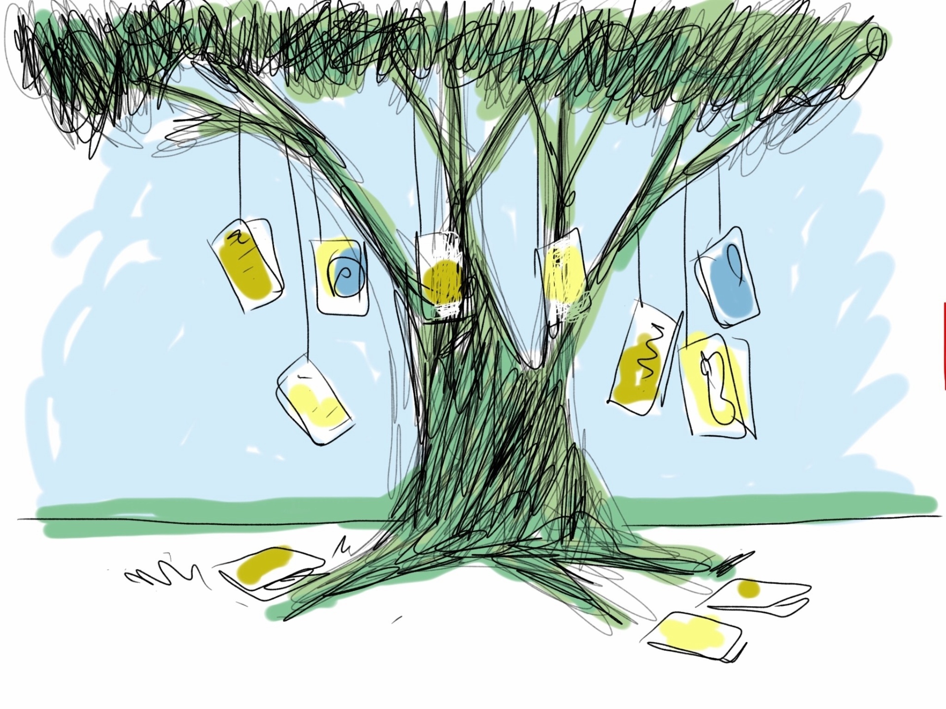 31.jul.2014 - Orlando descobriu que em Paraty, durante a Flip, livro dá até em árvore --literalmente - Orlando