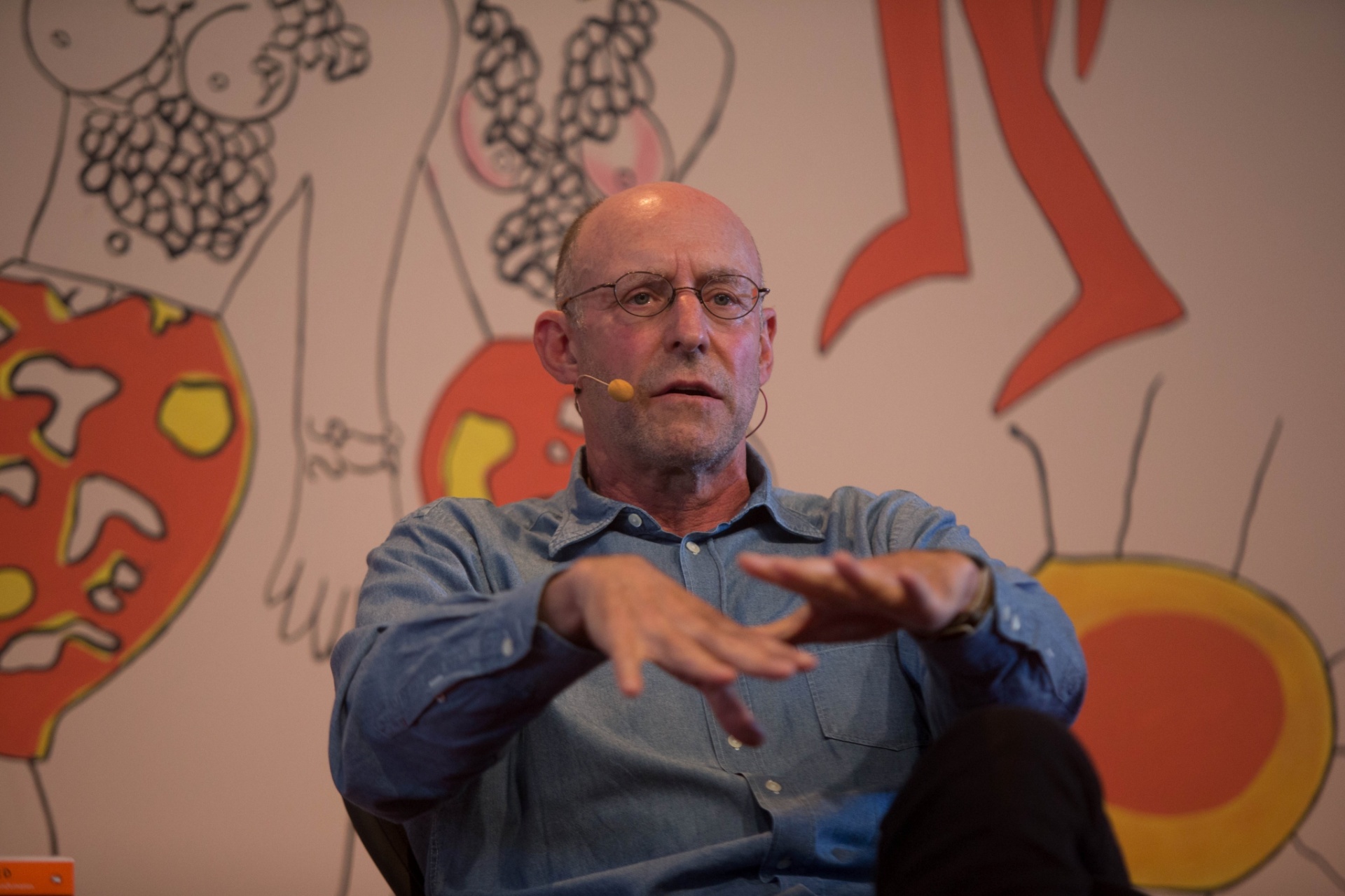 1.ago.2014 - O jornalista Michael Pollan, especialista em gastronomia, participa de mesa da Festa Internacional de Paraty, a Flip - Danilo Verpa/Folhapress