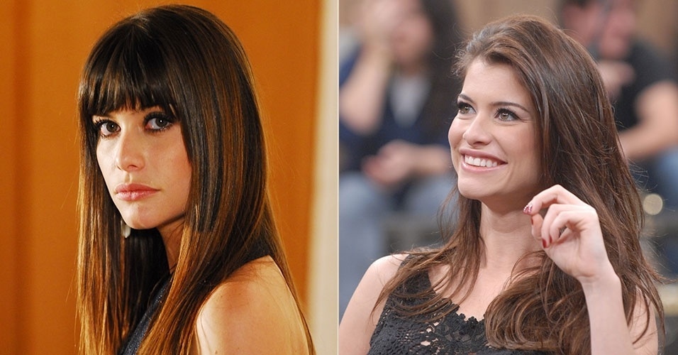 Alinne Moraes de franja - Fabrício Mota/ Zé Paulo Cardeal/TV Globo