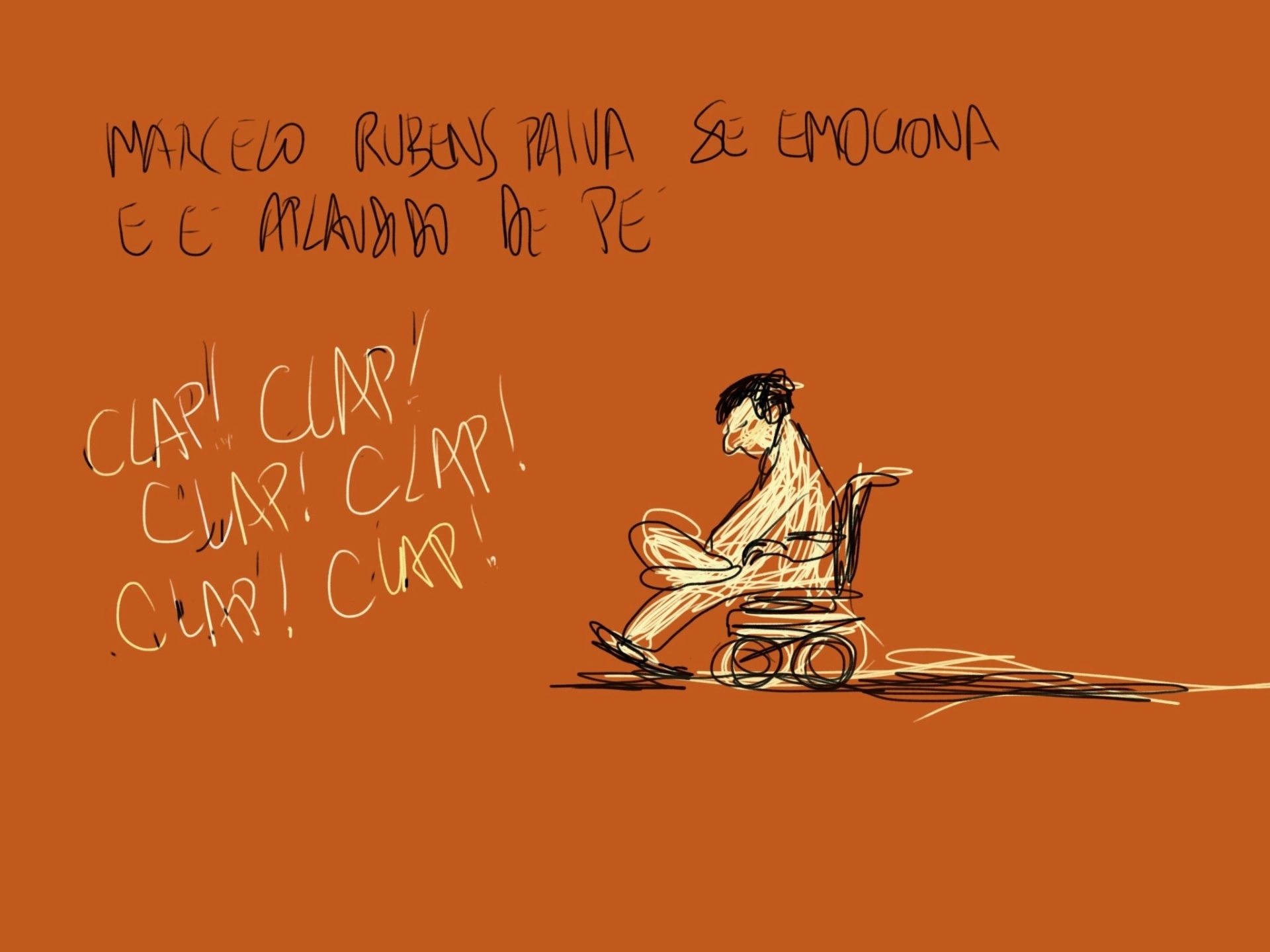 2.ago.2014 - O escritor Marcelo Rubens Paiva se emocionou e foi aplaudido de pé pelo público ao falar do desaparecimento do pai durante a mesa Memórias do Cárcere: 50 Anos do Golpe, na Flip - Orlando