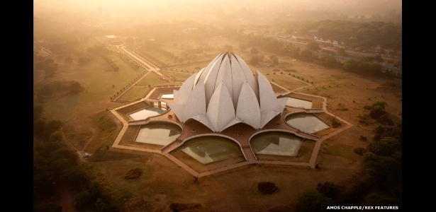 Drone mostra ângulos inéditos de monumentos da Índia - Amos Chapple/Rex Features