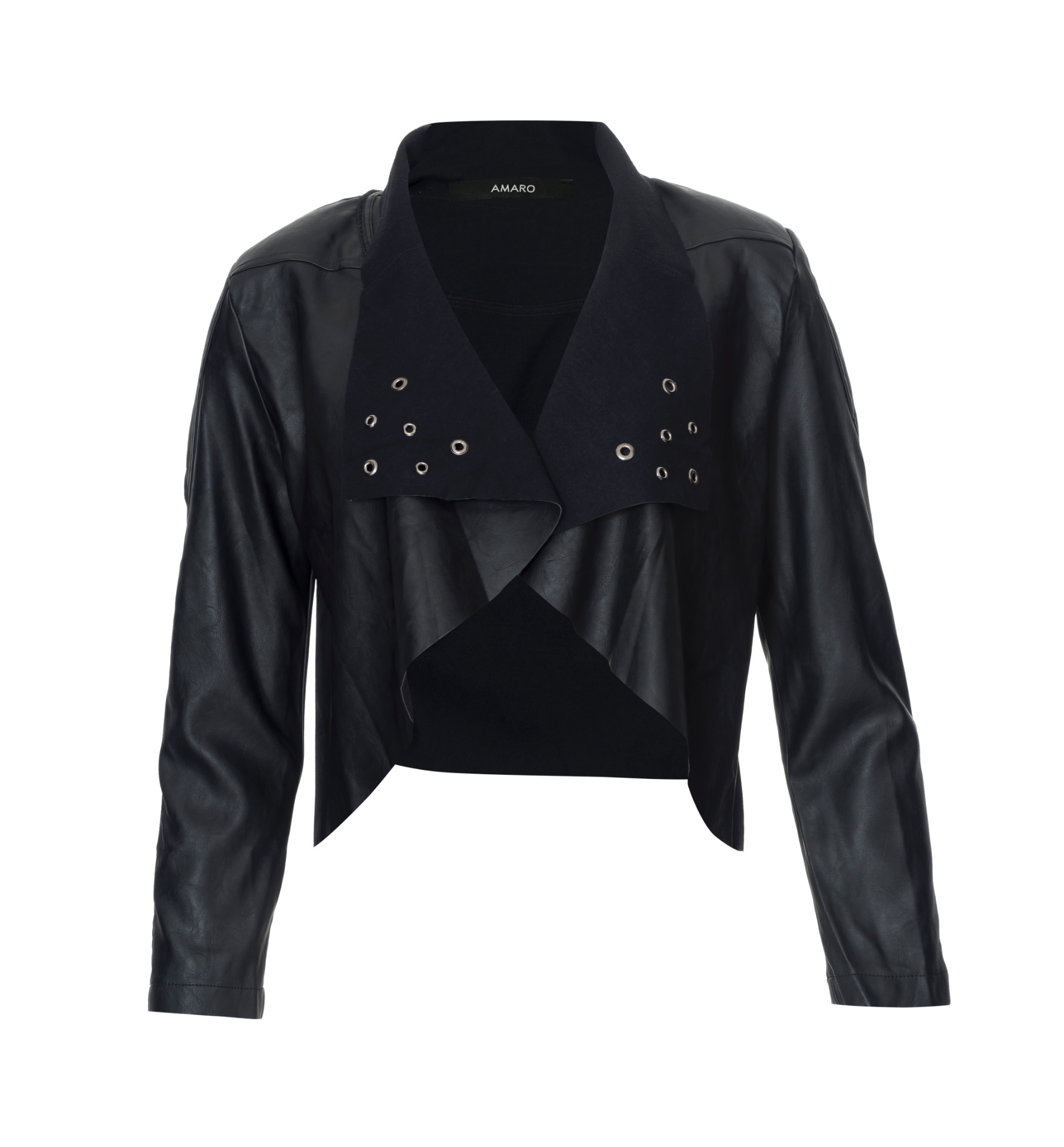 Jaqueta Cuir Mini de couro sintético, da Amaro. Preço sugerido: R$ 159,90. Informações: www.amaro.com | Preço e disponibilidade pesquisados em julho de 2014 e sujeitos a alterações - Divulgação