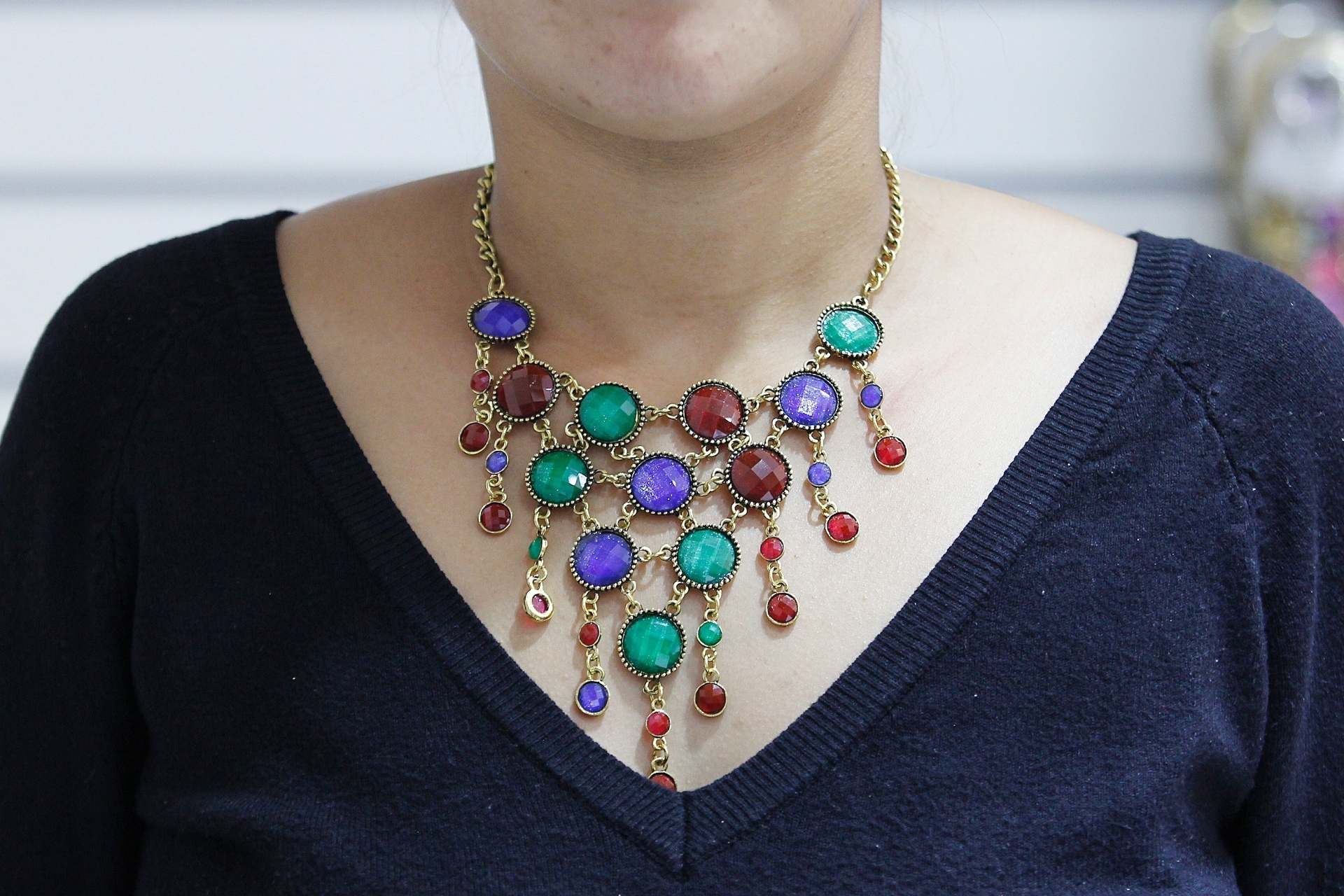 Colar de ouro velho com pedras. R$ 12,99, Angel Bijoux_EDIT49_37653988 - Reinaldo Canato/UOL