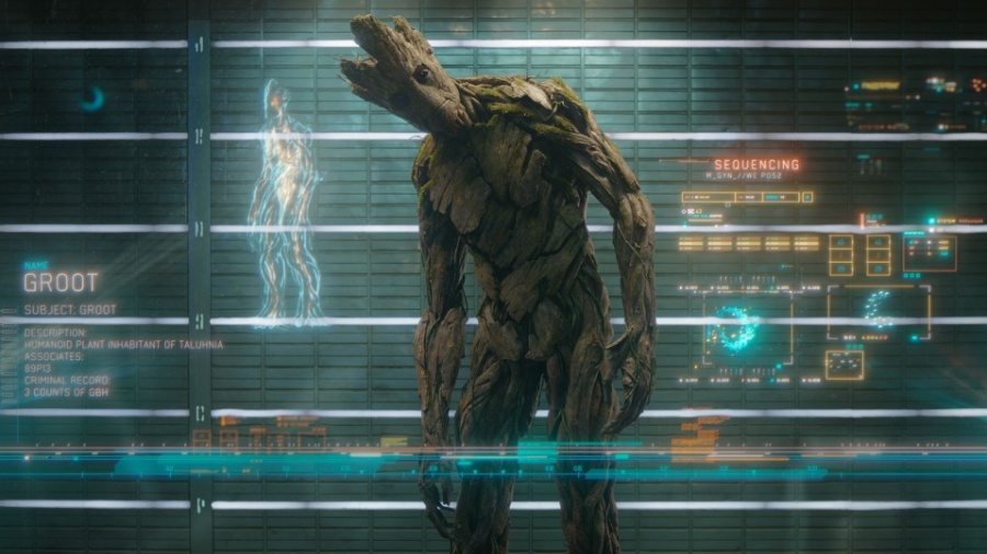 O personagem "Groot", de "Guardiões da Galáxia - Reprodução