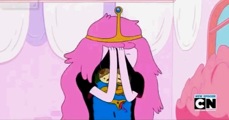 Em outro episódio de "Hora de Aventura", a princesa Jujuba cheira a camiseta de Marceline; há indícios de uma paixão platônica entre as duas