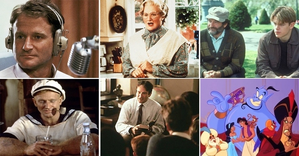 Capa do álbum dos 10 filmes para lembrar Robin Williams - Montagem UOL/Divulgação