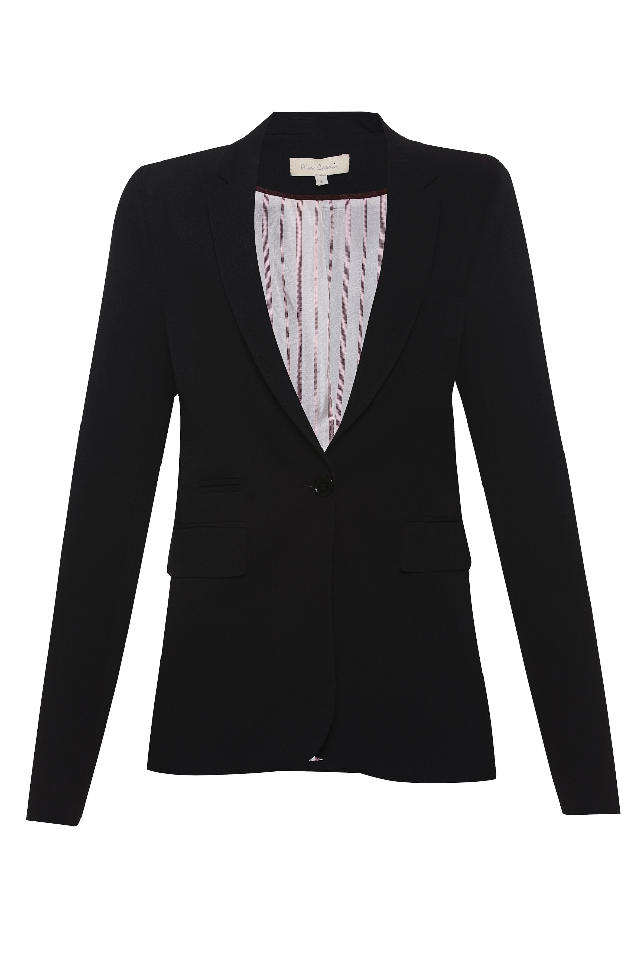 Paletó preto de viscose, da Pierre Cardin pour Femme. Preço: R$ 556,90. Informações: www.pierrecardin.com.br ou (11) 3604-5322 l Preço e disponibilidade pesquisados em agosto de 2014 e sujeitos a alterações - Divulgação