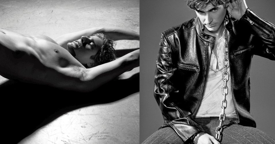 13.ago.2014- Reynaldo Gianecchini faz ensaio em poses sensuais para revista "L?Officiel"