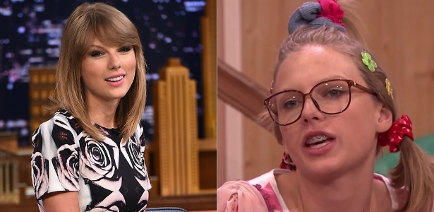 Taylor Swift adere ao estereótipo de adolescente nerd para compor visual em esquete do programa "The Tonight Show"