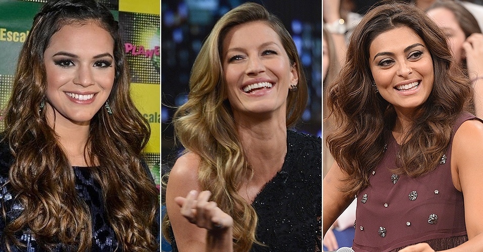Bruna Marquezine, Gisele Bündchen e Juliana Paes - AgNews/Getty Images/Globo/Zé Paulo Cardeal