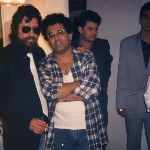 Edy Star e Raul Seixas um pouco antes da morte de Raul, em 1989 - Reprodução/ArquivoPessoal