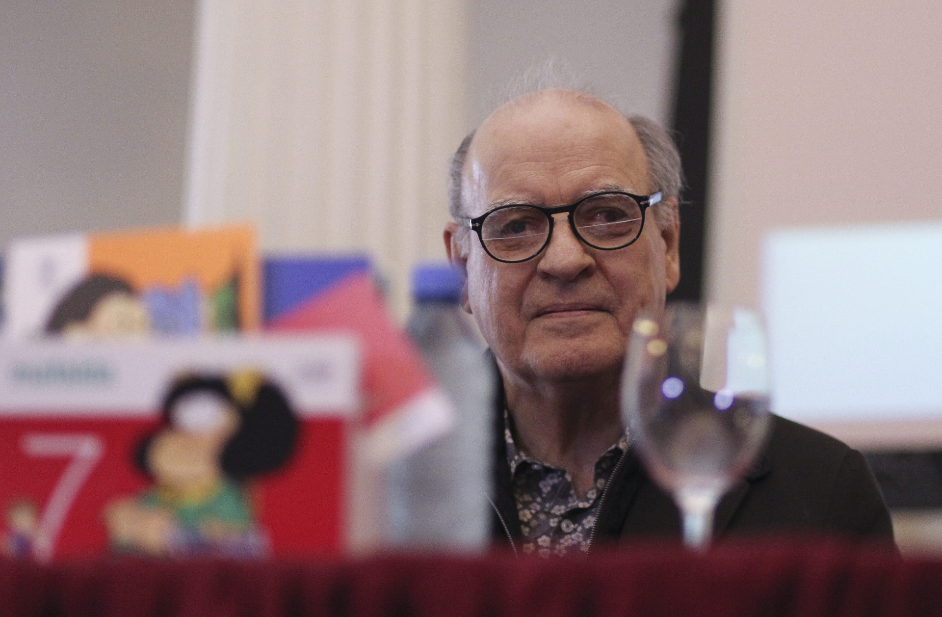 19.ago.2014 -  O cartunista argentino Joaquín Salvador Lavado, o Quino, criador da personagem Mafalda - EFE