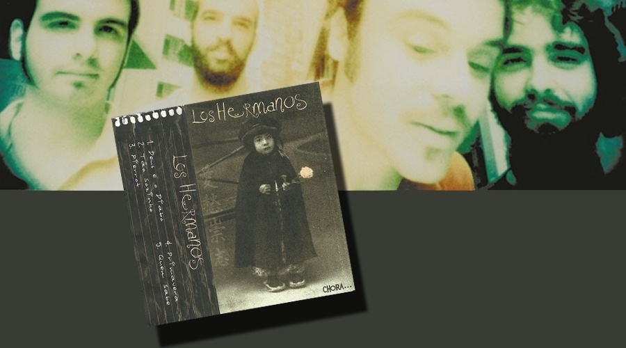Capa da fita demo "Chora", da banda Los Hermanos, de 1998 - Montagem UOL/Reprodução Demo Tapes Brasil