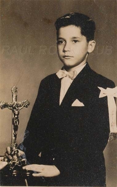 Raul Seixas aos 11 anos, em sua primeira comunhão - Reprodução/Raul Seixas Oficial Fã-Clube/Raul Rock Club