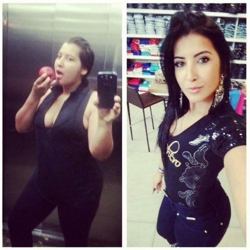 21.ago.2014 - A ex-BBB Priscila Pires emagreceu 25 quilos e mostrou o resultado em seu perfil do Instagram