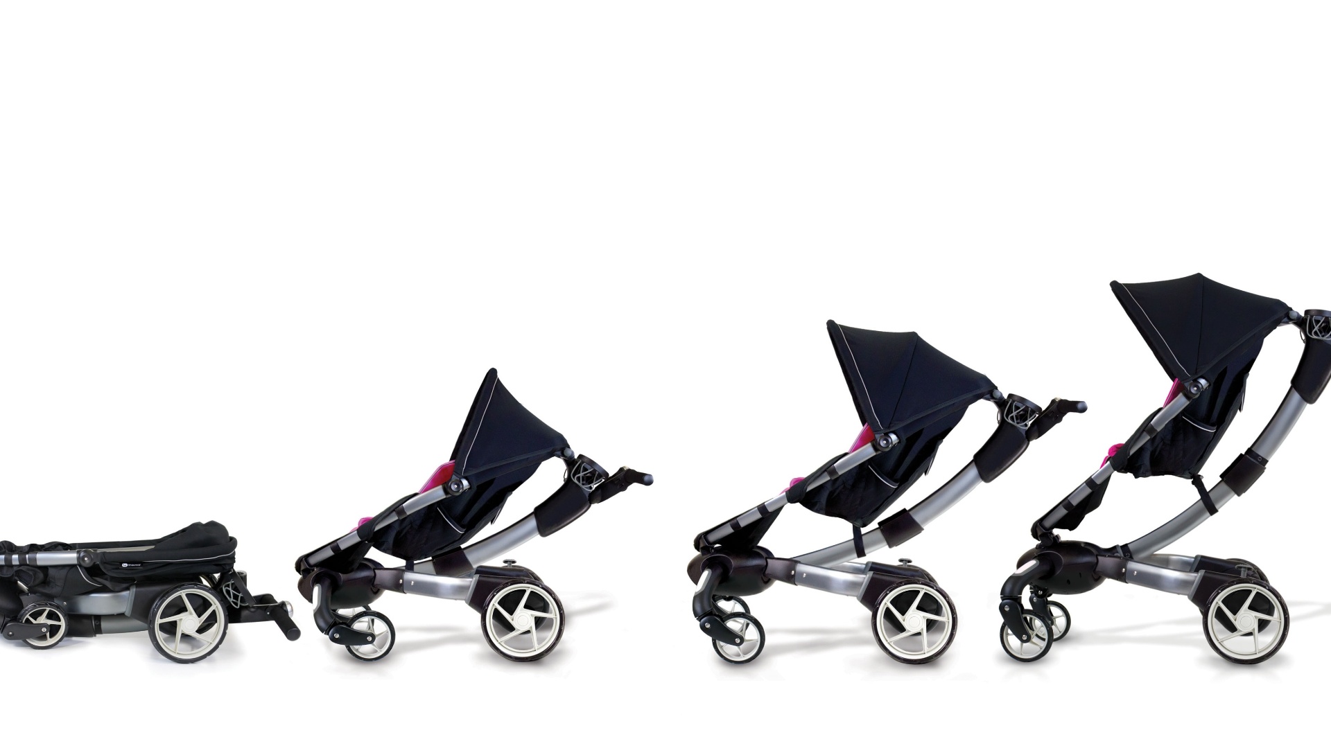 álbum com novidades da feira CBME | Carrinho de bebê Origami, da 4Moms, a marca é representada no Brasil pela Brasbaby (brasbaby.com.br/) - Divulgação