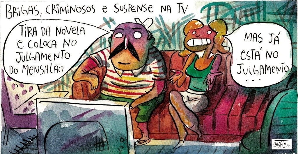 17.ago.2012 - A "novela" do julgamento do mensalão no STF, pela ótica de João Montanaro - e dos brasileiros que não aguentavam mais tanta enrolação - João Montanaro/Folhapress