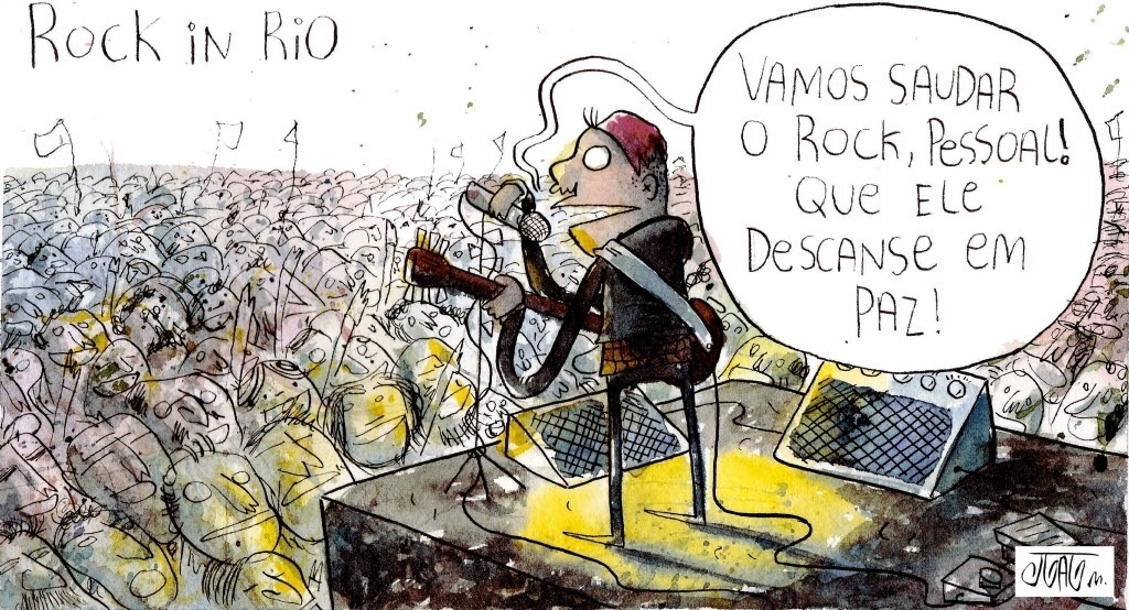 24.set.2011 - Na semana em que o Brasil sediava o Rock in Rio, João Montanaro brinca com a escassez de nomes verdadeiramente roqueiros e novos na escalação do festival - João Montanaro/Folhapress