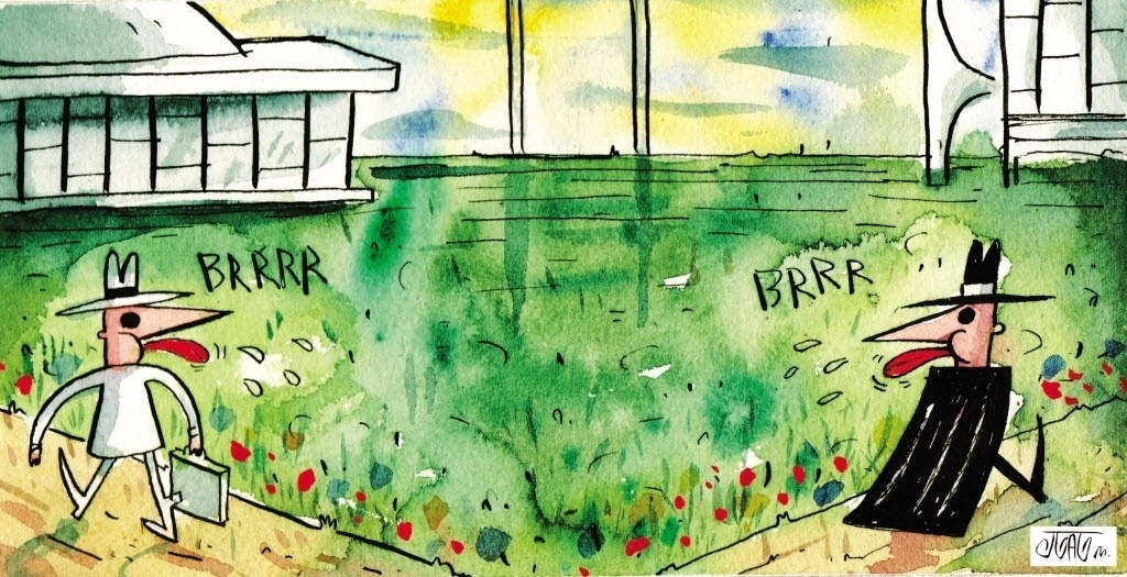 26.abr.2013 - Tema espinhoso que coloco o STF e o Congresso em lados opostos, mas retratado com graça e referências pop aos personagens da tira Spy vs. Spy, publicada pela revista "Mad" - João Montanaro/Folhapress