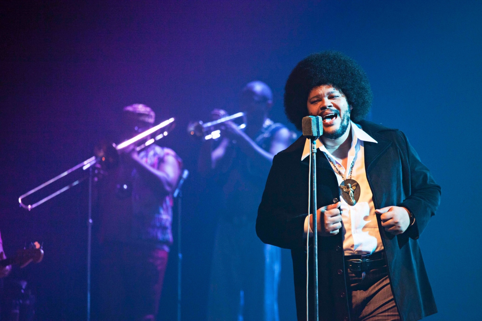 Babu Santana vive Tim Maia na biografia do cantor, dirigida por Mauro Lima - Divulgação