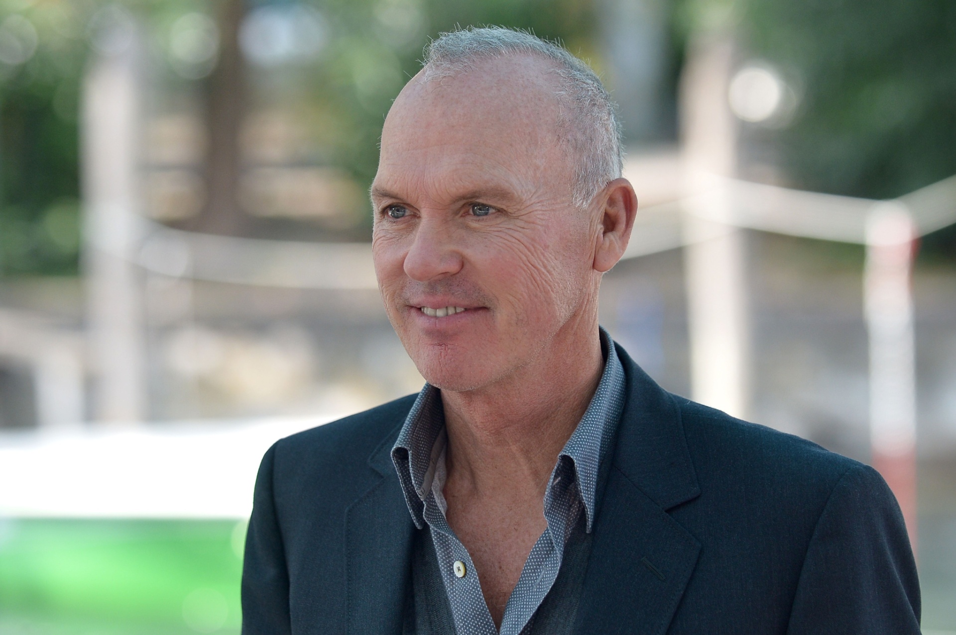 27.ago.2014 - Michael Keaton participa da abertura do 71º Festival de Veneza onde promove "Birdman" - Tiziana Fabi/AFP