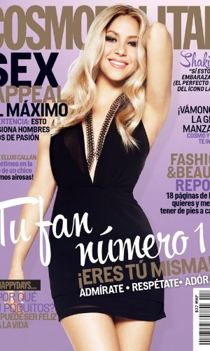 Edição de Setembro da revista "Cosmopolitan" mexicana traz declaração de Shakira sobre segunda gravidez: "Sim, estou grávida", diz o anúncio