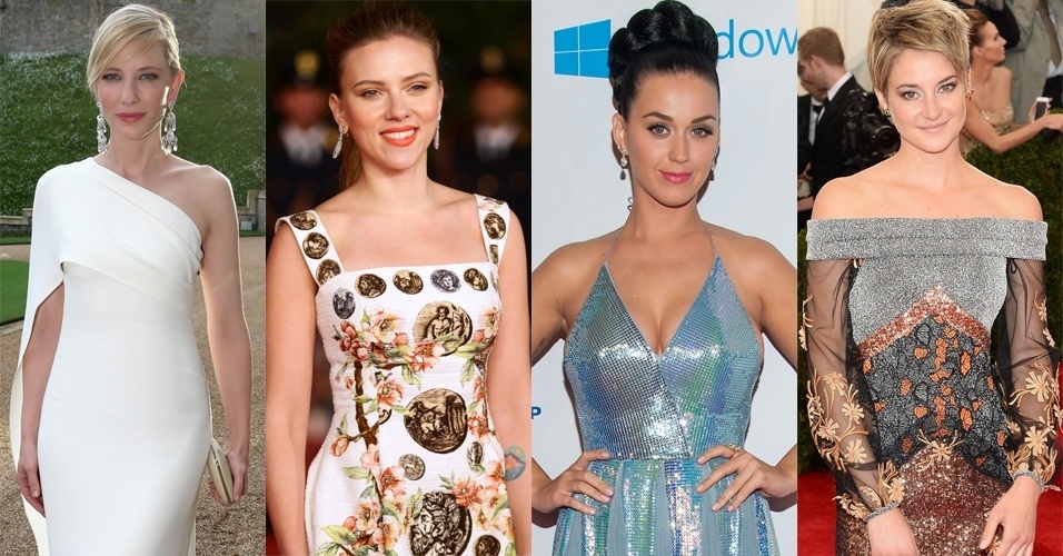 Famosas exibem diferentes tipos de decotes. Aprenda com elas a diferenciar cada recorte - Getty Images