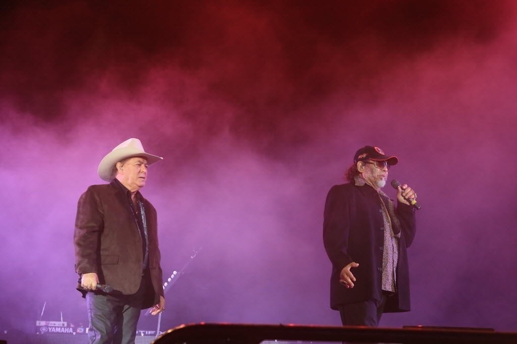 30.ago.2014 - Milionário & José Rico cantam "Estrada da Vida" e "No Rancho Fundo" para om público de Barretos - Silva Junior/UOL