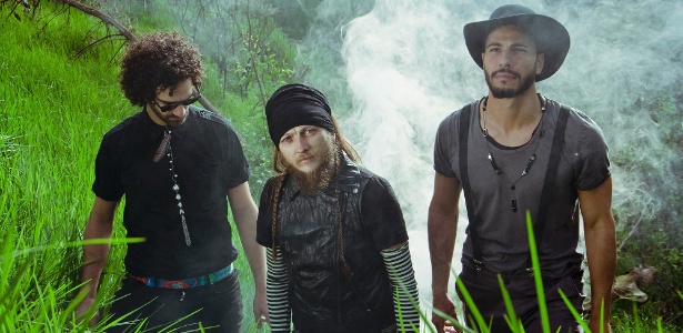 Mariano Lanus,  Andres Cruz e Uriel del Toro, integrantes da banda Timothy Brownie - Divulgação