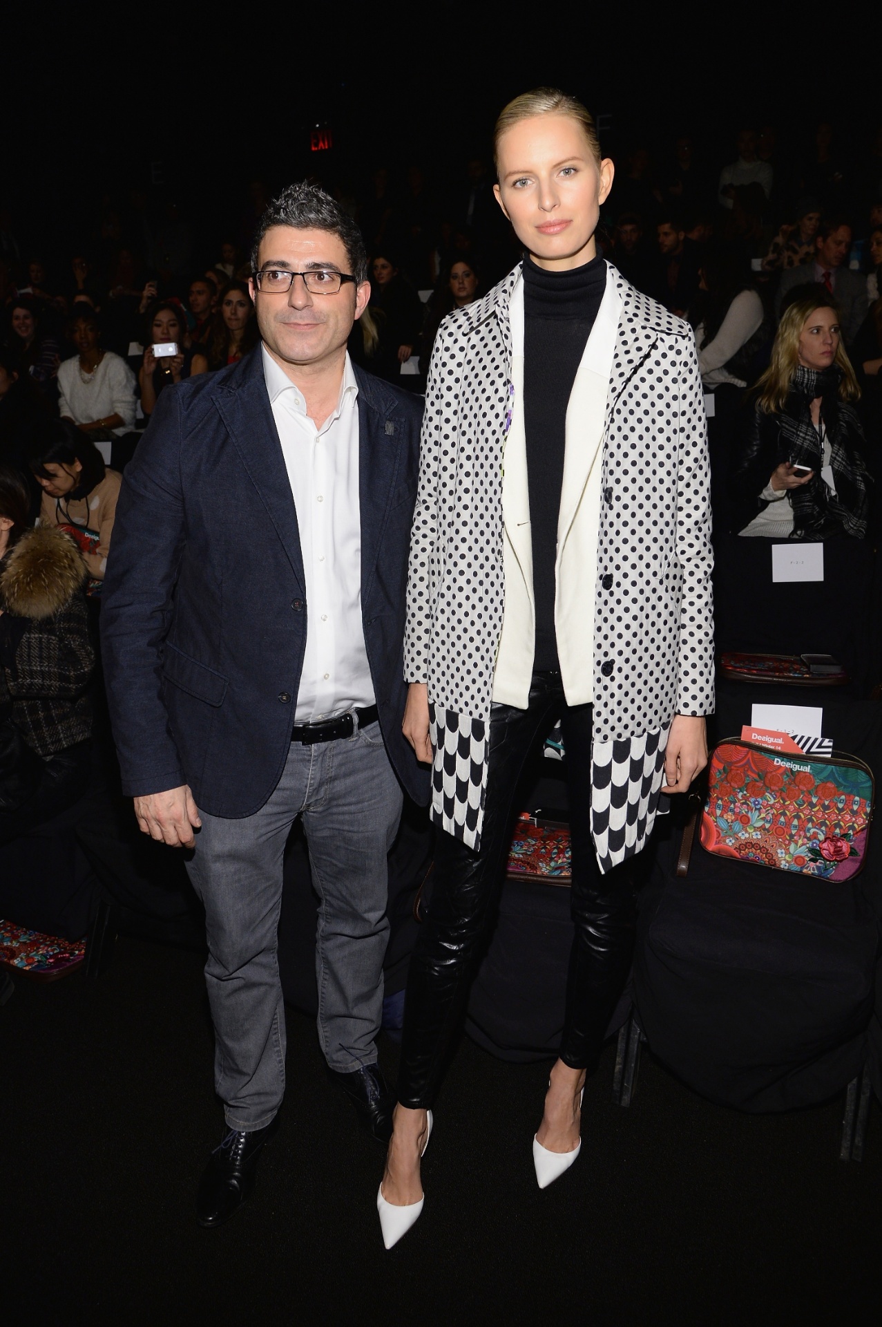 4.set.2014 - Karolina Kurkova no desfile da Desigual na Semana de Moda de Nova York - Larry Busacca/Getty Images