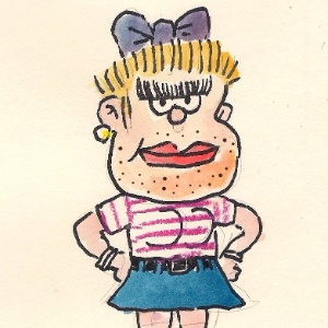 Adão faz versão crossdresser de Manolito para homenagear os 50 anos da tira Mafalda - Adão Iturrusgarai/UOL