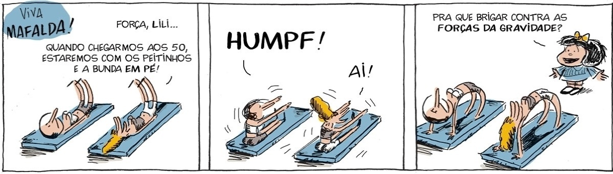 Tirinha de Caco Galhardo em homenagem à Mafalda - Caco Galhardo/UOL