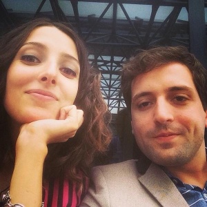 4.set.2014 - Clarice Falcão e Gregorio Duvivier nos bastidores de "Desculpe o Transtorno", em São Paulo  - Reprodução/Instagram