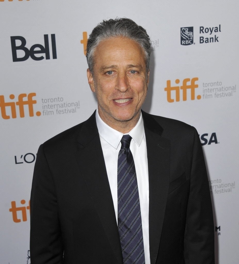 8.set.2014 - O ator americano Jon Stewart, na exibicão de "Rosewater" - Warren Toda/EFE