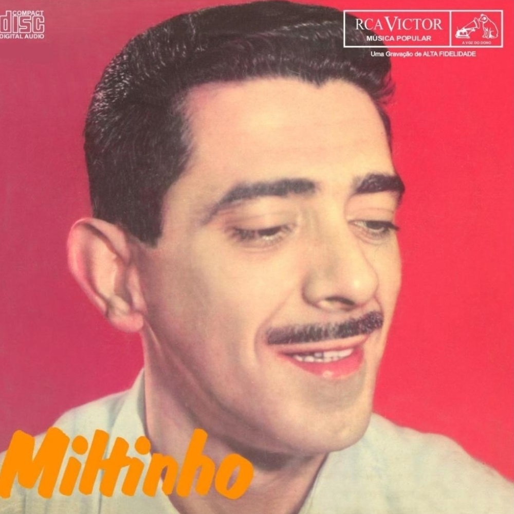 Com o bigode como marca registrada, Miltinho posa para a capa do disco de 1961 - Reprodução