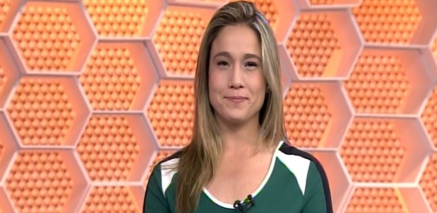 Fernanda Gentil apresenta o "Globo Esporte" no lugar de Tiago Leifert
