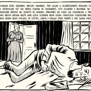 Imagem da HQ "A Morte de Ivan Ilitch" (Peirópolis) - Divulgação