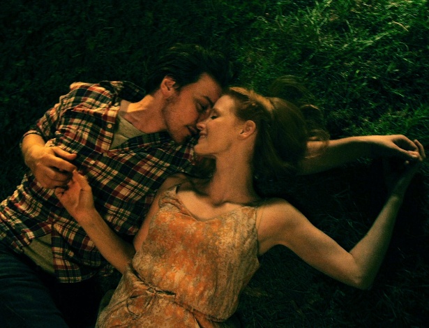 James McAvoy e Jessica Chastain contracenam em "The Disappearance of Eleanor Rigby" - Divulgação