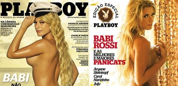 14.set.2014 - 14.set.2014 - Montagem com capas de revista da ex-panicat Babi Rossi