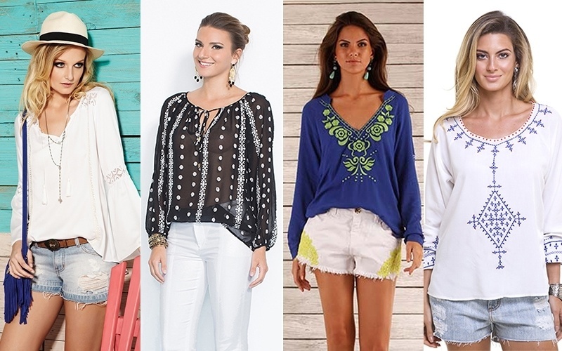 As batas usadas pelas personagens Sandra (Isis Valverde), da novela "Boogie Oogie", e Maria Isis (Marina Ruy Barbosa), de "Império", ocuparam os primeiros lugares na lista de figurinos mais pedidos na Central de Atendimento ao Telespectador da Globo. Sucesso nas novelas e nas ruas, a bata é confortável, leve, casual e ainda ajuda a esconder as gordurinhas. A seguir, veja uma seleção de modelos - Divulgação