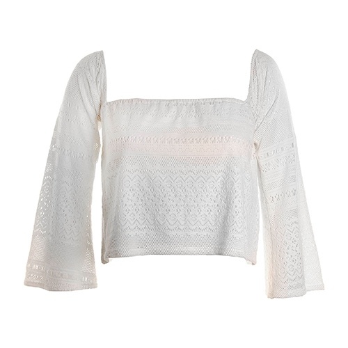 Bata branca cropped (que deixa a barriga à mostra), da Oh Boy. Preço: R$ 168. Informações: (21) 2259-3628 | Preço e disponibilidade pesquisados em setembro de 2014 e sujeitos a alterações - Divulgação